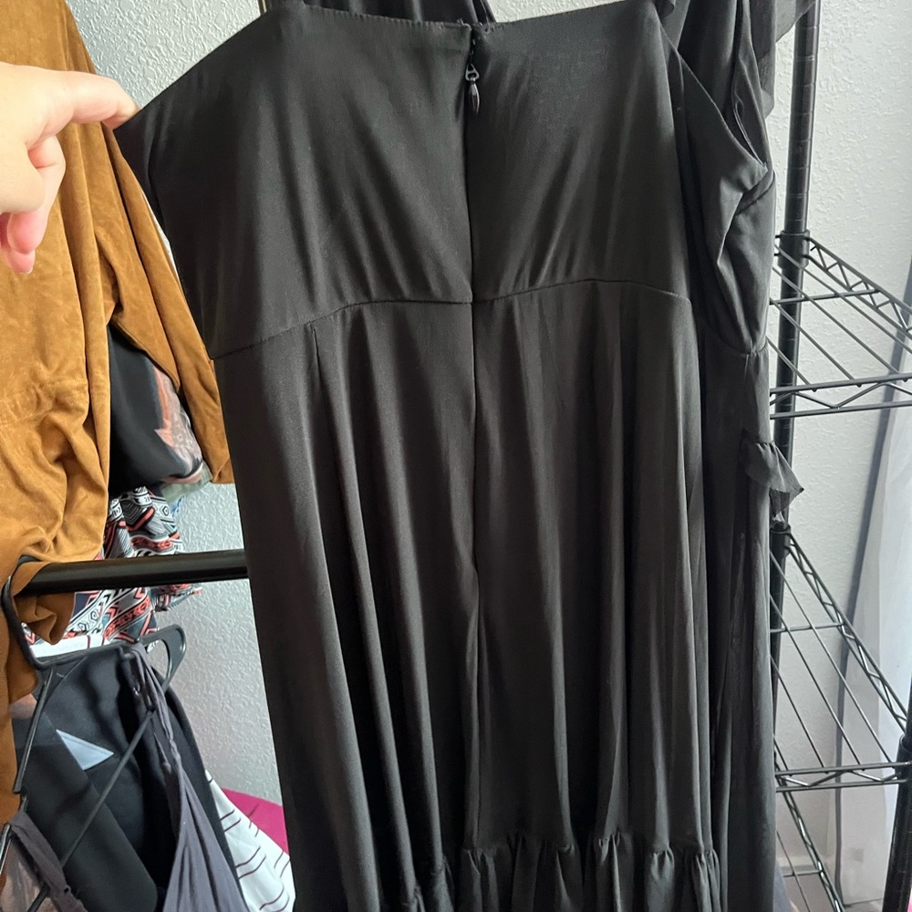 Torrid Black Ruffled Zippered Dress - Picture 3 of 3